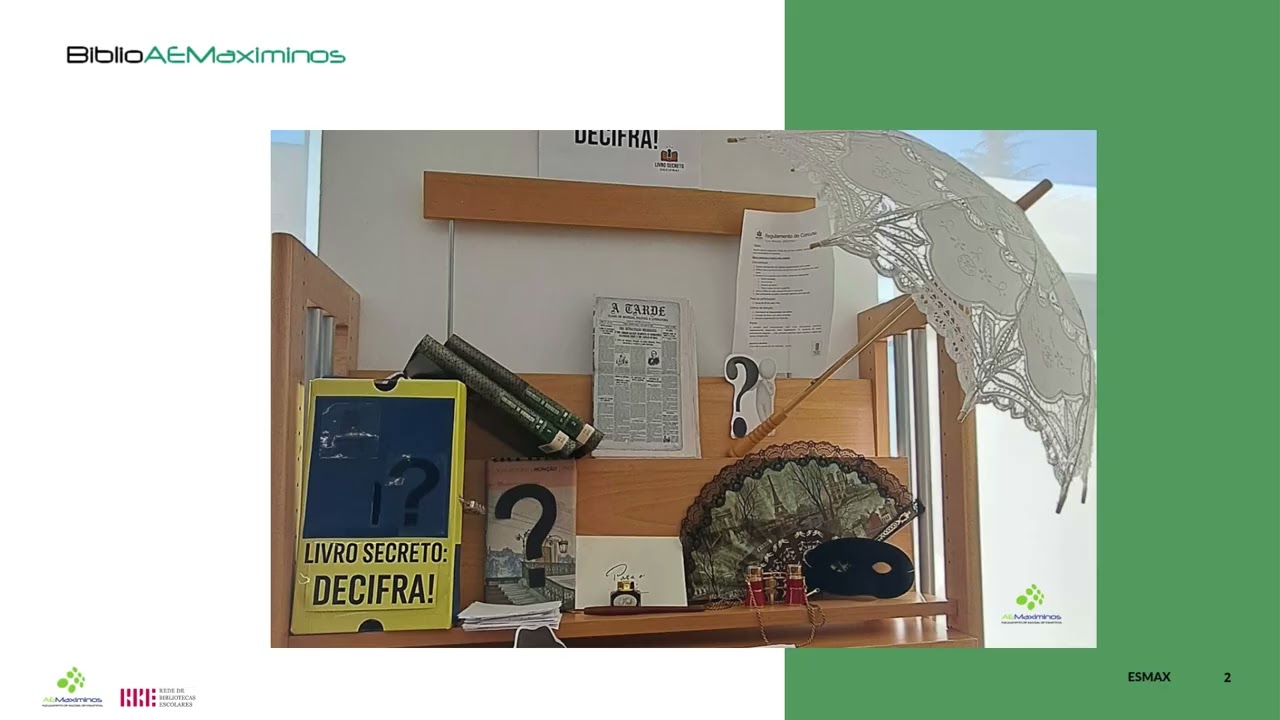 Concurso Livro Secreto: DECIFRA! | maio - ESMAX