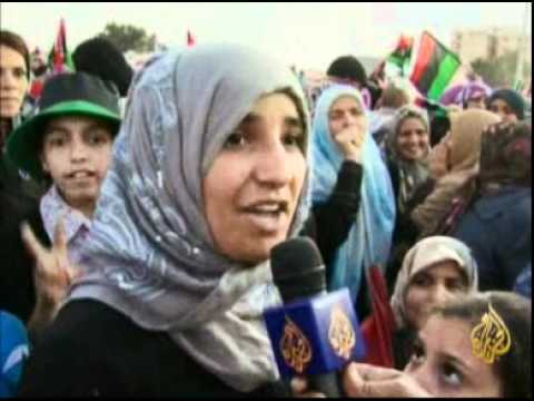 ليبيا تحتفل بالتحرر من نظام القذافي،