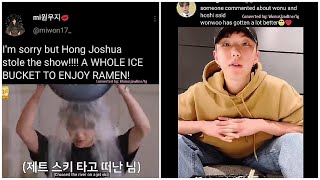 Seventeen vines to watch cos Joshua got soaked in ice for GoSe