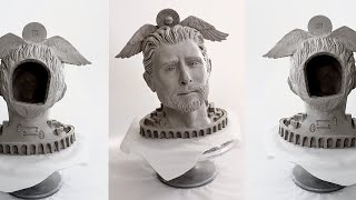sculpting a clay bust pt. 2 / ceramic sculpture