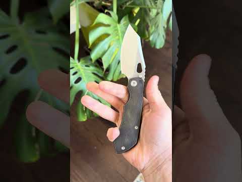 CKF Evo 3 Custom Ano Black and Bronze Aged Rotten design M390 Titanium Framelock folding knife 