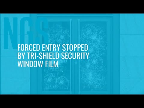 Real Forced Entry Event(s) Caught on Camera & Stopped by TRI-SHIELD security window film