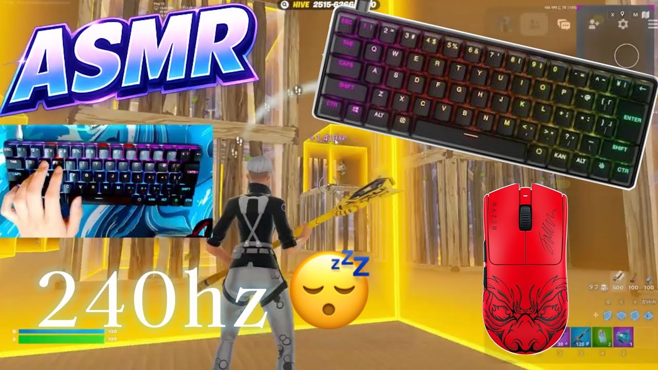 [ASMR]Apex Pro mini キーボード打鍵音💤240FPS［フォートナイト／Fortnite］#fortnite #フォートナイト #asmr #apexpro 