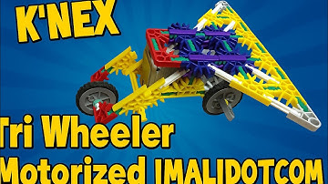 Build a Motorized Tri Wheeler Maxima K’Nex DIY Construction Set #imalidotcom