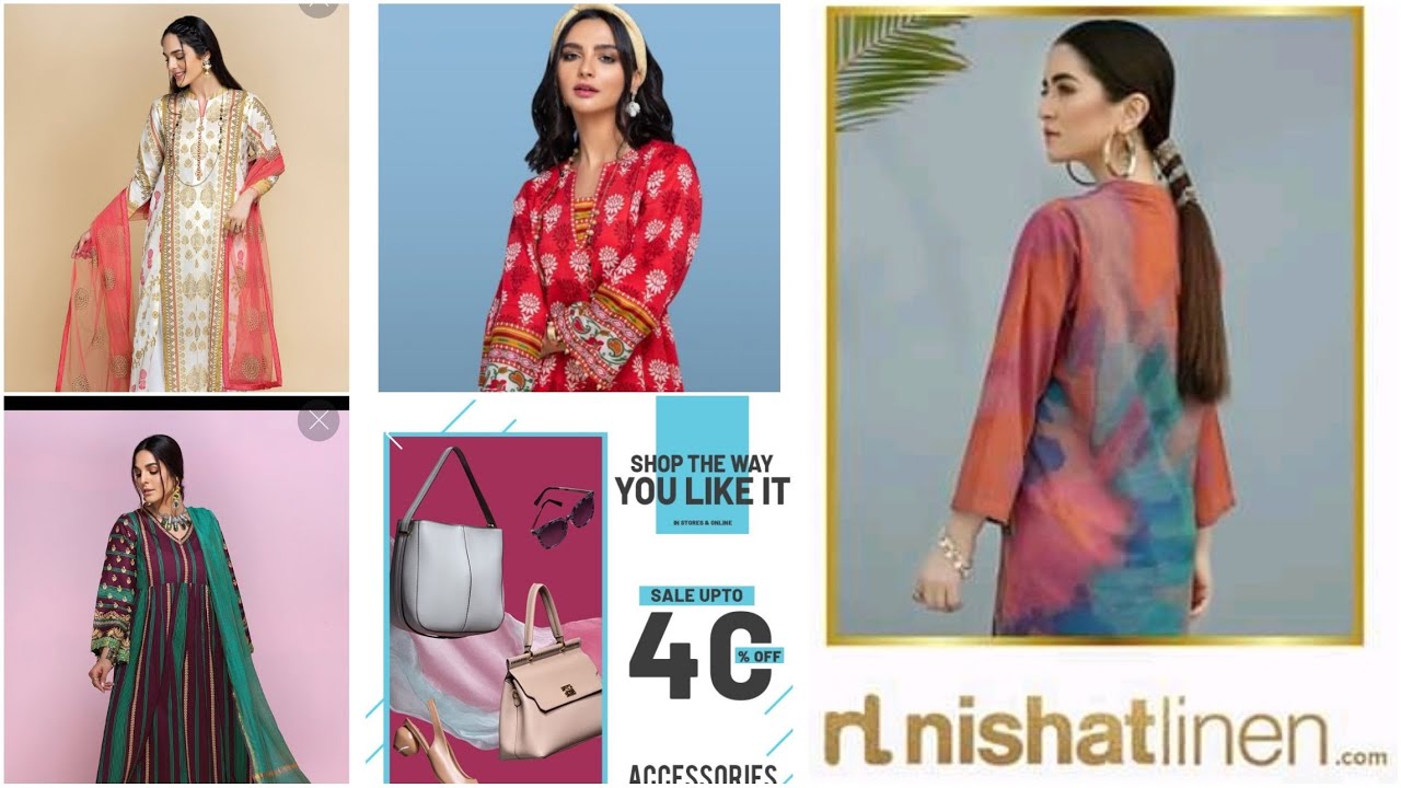 Nishat linen Eid collection 2020 upto 500ff New arrival Bags