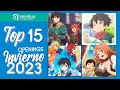 Top 15 Anime Openings Invierno 2023 - Winter 2023 (v1)