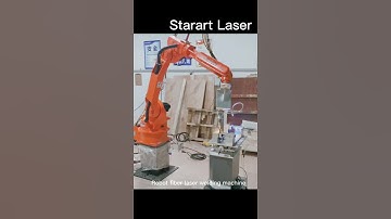 Fiber laser welding machine with robot