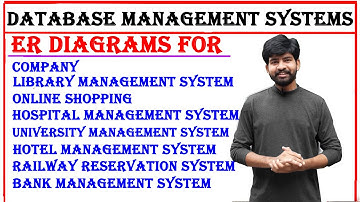 er diagrams for company, university, bank, hotel, hospital, library, railway management system, dbms