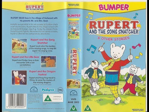 Original VHS Opening: Rupert and the Song Snatcher and Other Stories (UK Retail Tape)