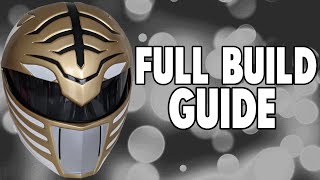 How To Make A White Ranger Helmet! Full Build Guide! Power Ranger Tutorial #powerrangers #3dprint