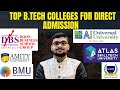 Top B Tech Colleges in India Offering Direct Admission in 2025   No Entrance Exam!