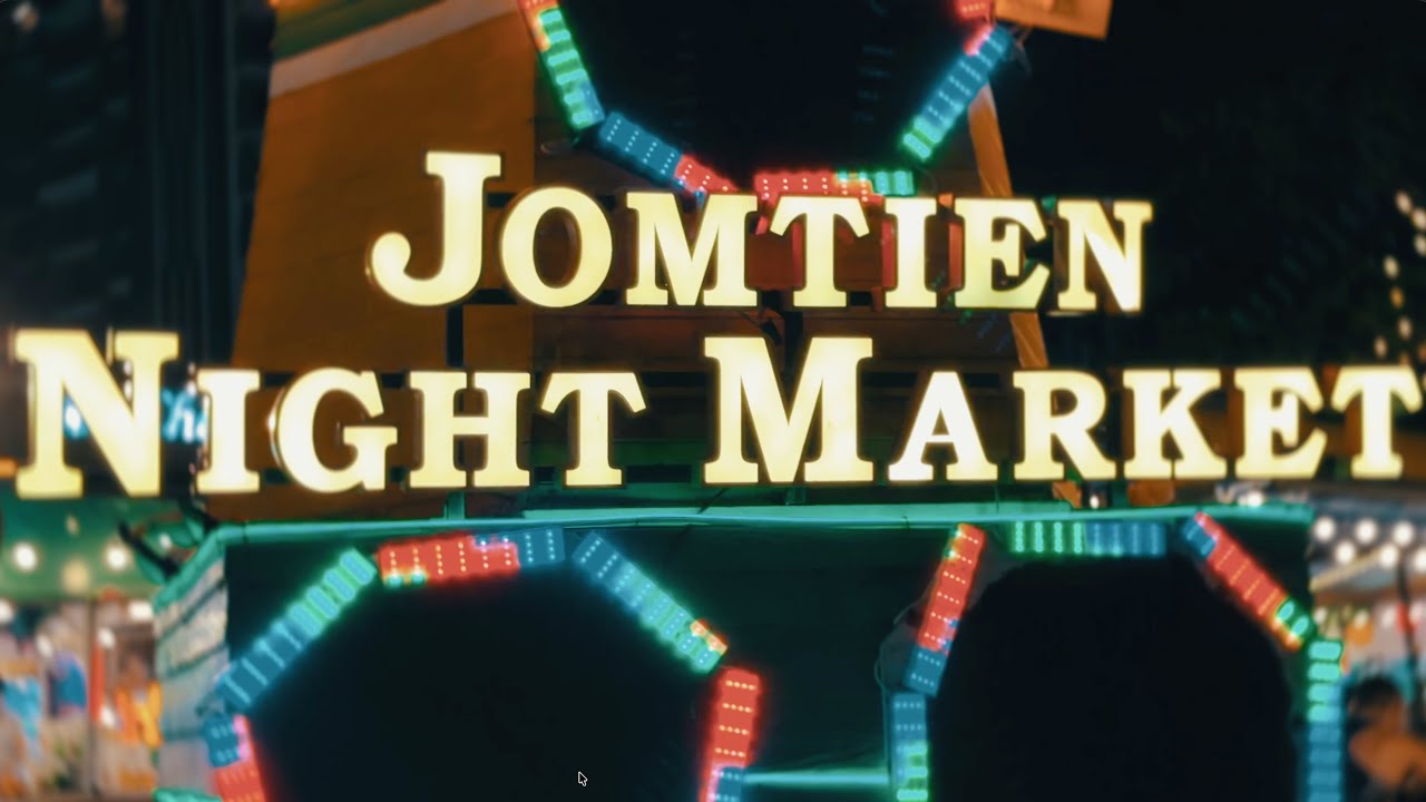 Jomtien Night Market, Pattaya Thailand (4K, iPhone 17 pro)
