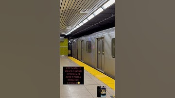 TTC Subway Train Enters Station in Downtown Toronto Canada. #ttc #shotoniphone14promax