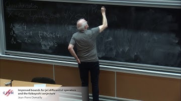 Jean-Pierre Demailly: Improved bounds for jet differential operators and the Kobayashi conjecture