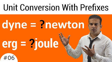 Unit Conversion With Prefixes - Dyne to Newton and Joule to Erg Conversion In Urdu By Shafiq Anjum
