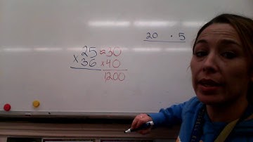 Double Digit Multiplication with an area model-4th grade Common Core
