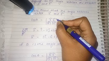 Find the angle between the lines || ignou bcs 012 june 2018 solved question paper question 1(h)