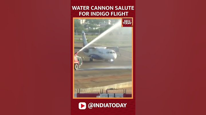 Water Cannon Salute For Maiden Indigo Flight At Trichy Airport's New Terminal | India Today