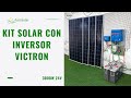 Kit Solar Victron Vivienda Aislada 3000W 24V 8000Wh/dia