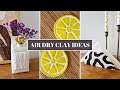 Air dry clay decor ideas  craft your unique home decor