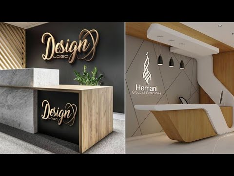 100 Best Office Reception Designs | Modern Office Reception Desks Interior Decoration  ideas - YouTube