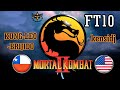 Mortal Kombat 2: FT10, KUNG-LEO-BRIJIDO (Chile) vs kensidj (USA). Fighting game online Fightcade