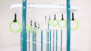 ActivPlay Base Camp + Monkey Bars, Hanging Bridge Kit