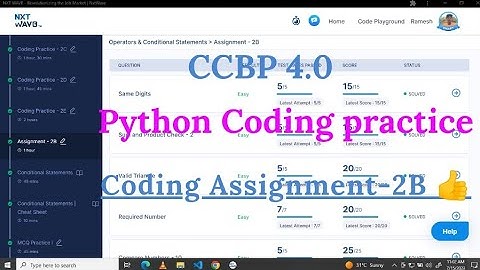 Python coding Assignment-2B |  NXT Wave | #nxtwave #ccbpacademy #coding #ccbpintensive #python #ccbp