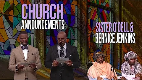 Church Announcements with Sister O'Dell & Bernice ...