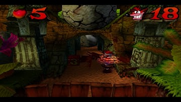Crash Bandicoot (PS1) - Stage 13 - Boulder Dash (100%)