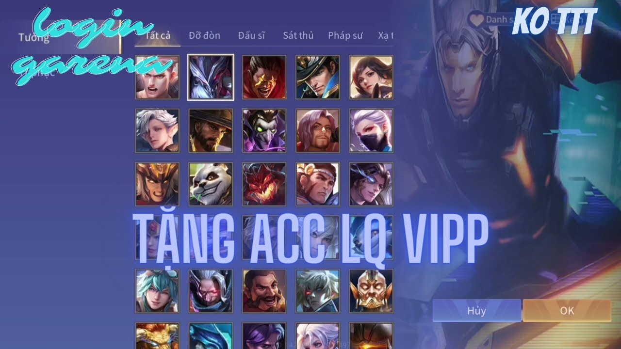 #2 Tặng 8 Acc Liên Quân | Tặng Acc Liên Quân Vip Mới Nhất , Full Skin SSS,Ko Đổi Được Mật Khẩu