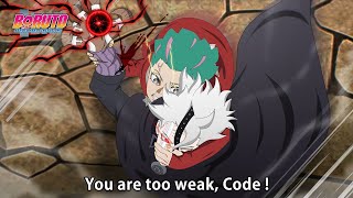 BORUTO EPISODE 297 - Daemon vs Code Full Fight !! Code doesn't accept Eida joining Konoha