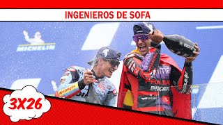 MARTÍN domina el #FrenchGP, hachazo de MÁRQUEZ a BAGNAIA, ACOSTA se cae | Ingenieros de Sofá 3x26