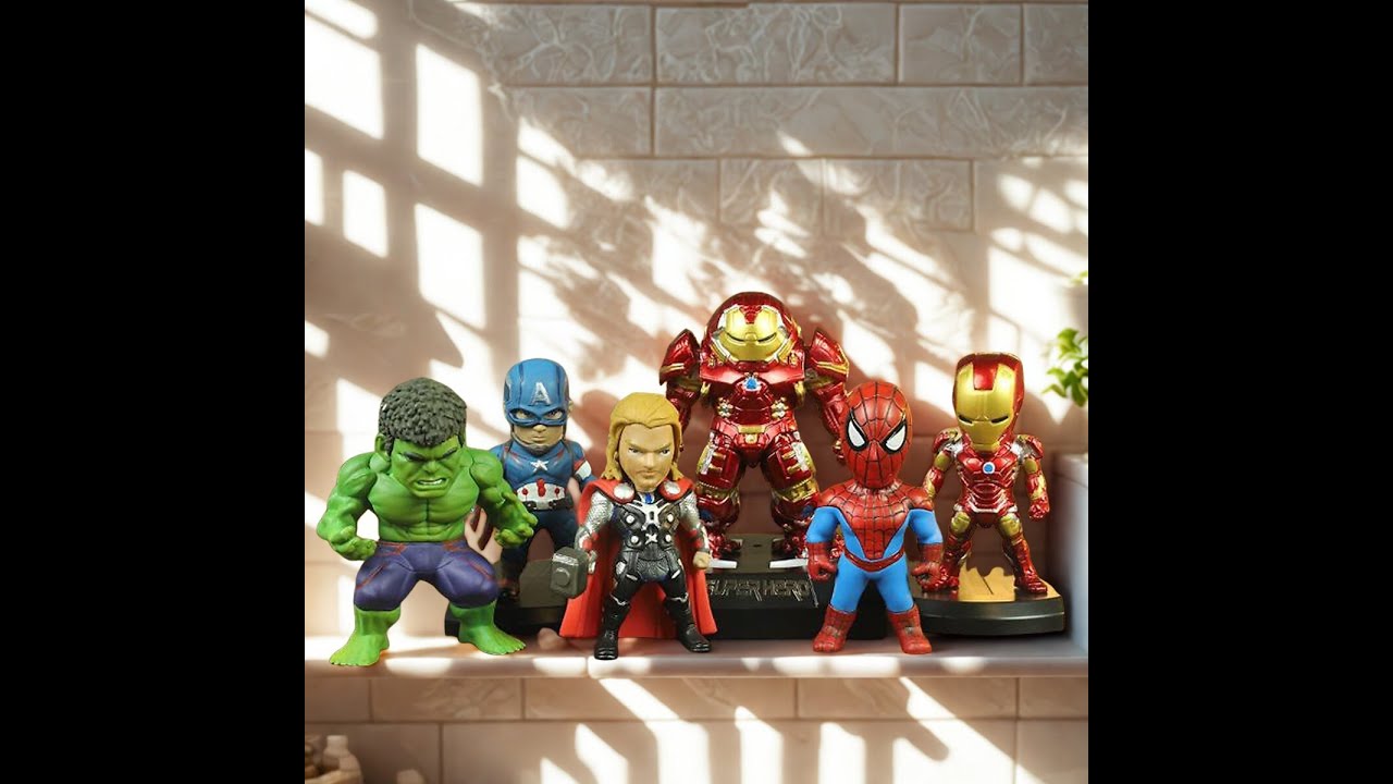 avenger's SPAIDER MAN BATMAN HULK AND RED HULK