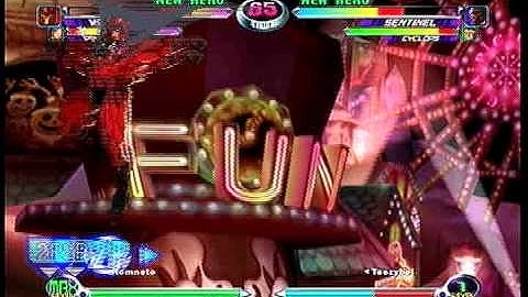 MvC2 Online (360): Brett (MSP) vs TeezyBoi (Mag/Sent/Cyke) 8 .:10.20.09:.