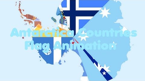 Antarctica Countries Flag Animation