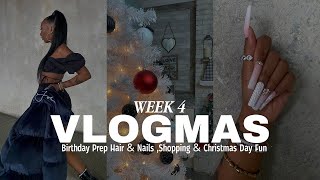 Vlogmas Week 4 | Birthday Prep Hair \& Nails, Shopping \& Christmas Day Fun | Zafirah Shadiyah