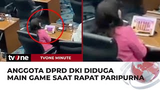 Anggota DPRD DKI Diduga Asyik Main Game Slot saat Rapat Paripurna | tvOne Minute screenshot 5