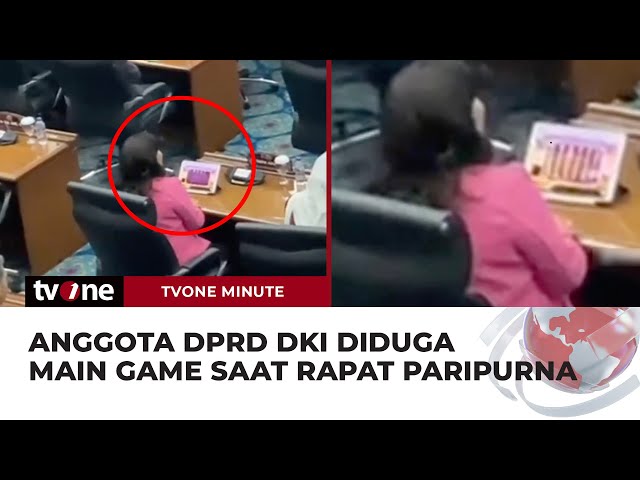 Anggota DPRD DKI Diduga Asyik Main Game Slot saat Rapat Paripurna | tvOne Minute class=