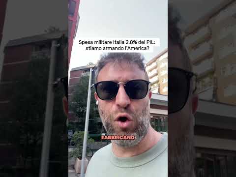 Video Spesa militare Italia 2,8% del PIL: stiamo armando l'America?