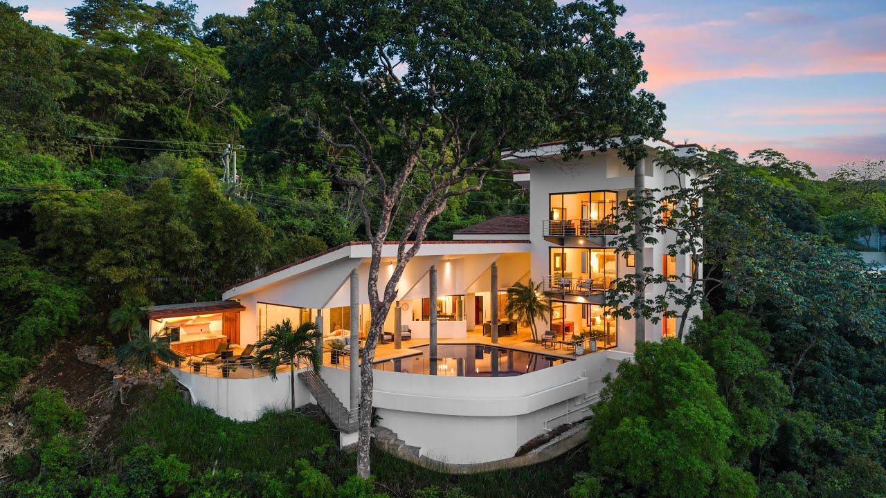 Tropical Oceanview Paradise | Playas del Coco Costa Rica Luxury Villa FPV Tour