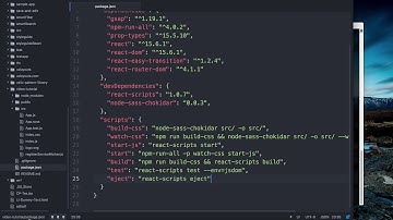 Basic React Starter Tutorial in es6 - 5 Setting up SCSS in Create React App