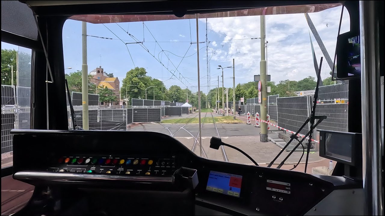 🚊POV tramdriver The Hague | HTM MAT-rit 1 Remise Lijsterbes - Scheveningen Noord | NAVO-top | 2025
