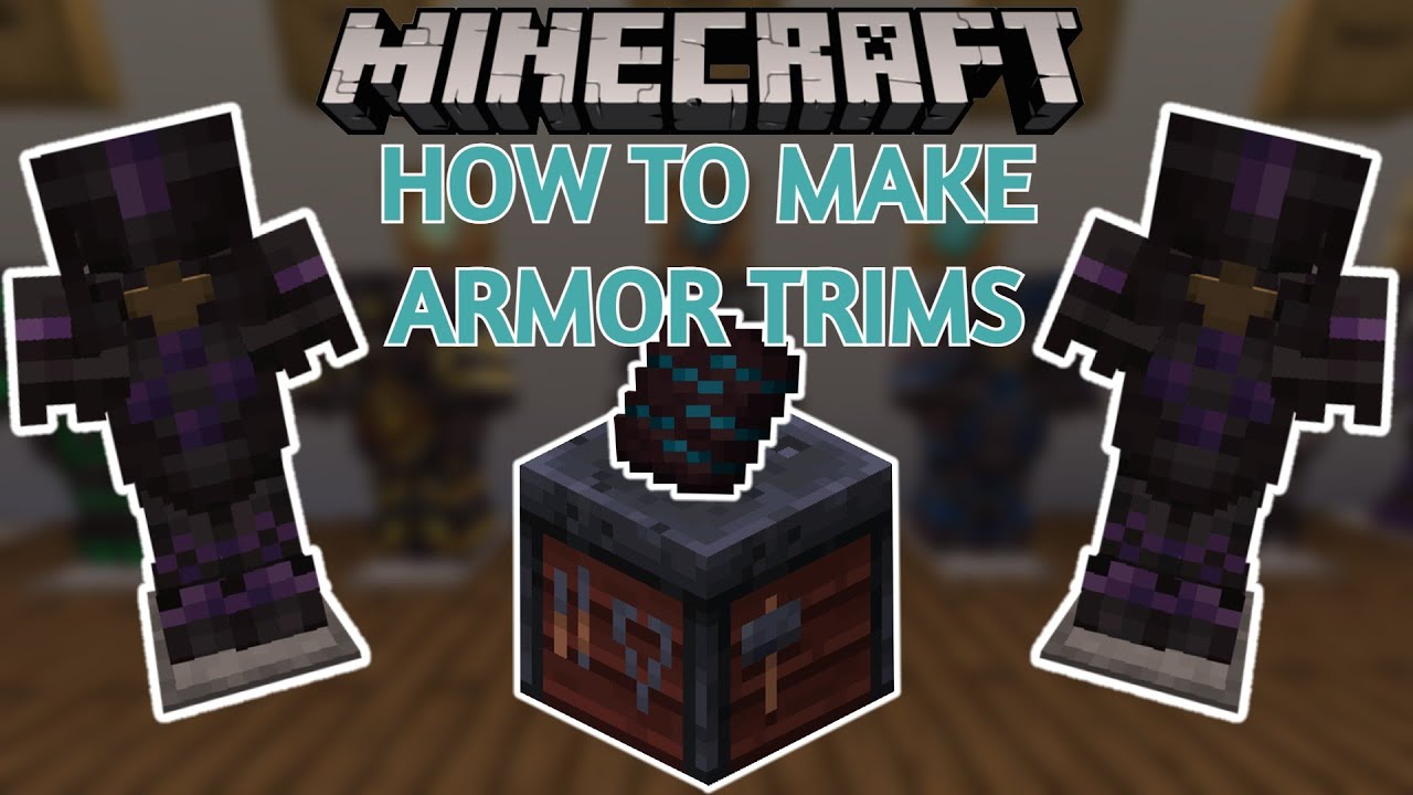MINECRAFT HOW TO MAKE ARMOR TRIMS - YouTube
