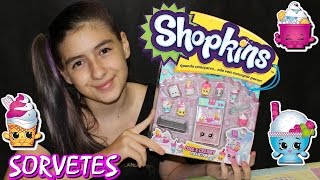 Shopkins Cool & Creamy Coleção Sorvetes Brinquedo, Inédito, Surpresa, Miniatura, Comprinhas