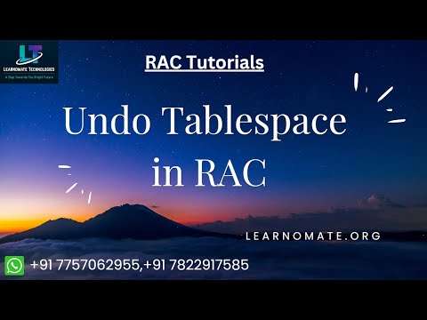 Undo Files in RAC | Undo Tablespace in RAC | Oracle RAC Files