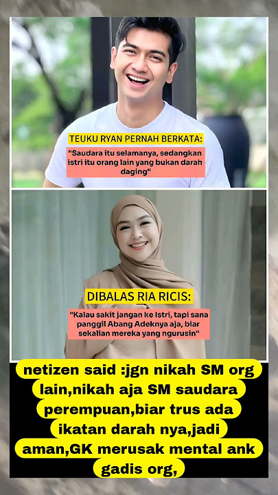 MENDADAK HEBOH‼️ TEUNGKU RYAN & RIA RICIS SALING SINDIR DISINI ❓#viral #shorts #beritaterkini
