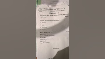 ICSE class 10, Previous year question paper of SUPW(Second term)