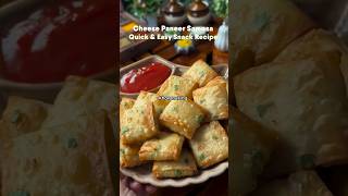 Homemade Cheese Paneer Samosa Recipe | Crispy & Cheesy Snack #samosa #cheese