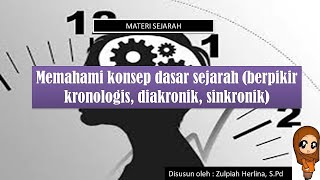 Konsep Dasar Sejarah berpikir Kronologis Diakronik Dan Sinkronik  Materi Sejarah Smasmk